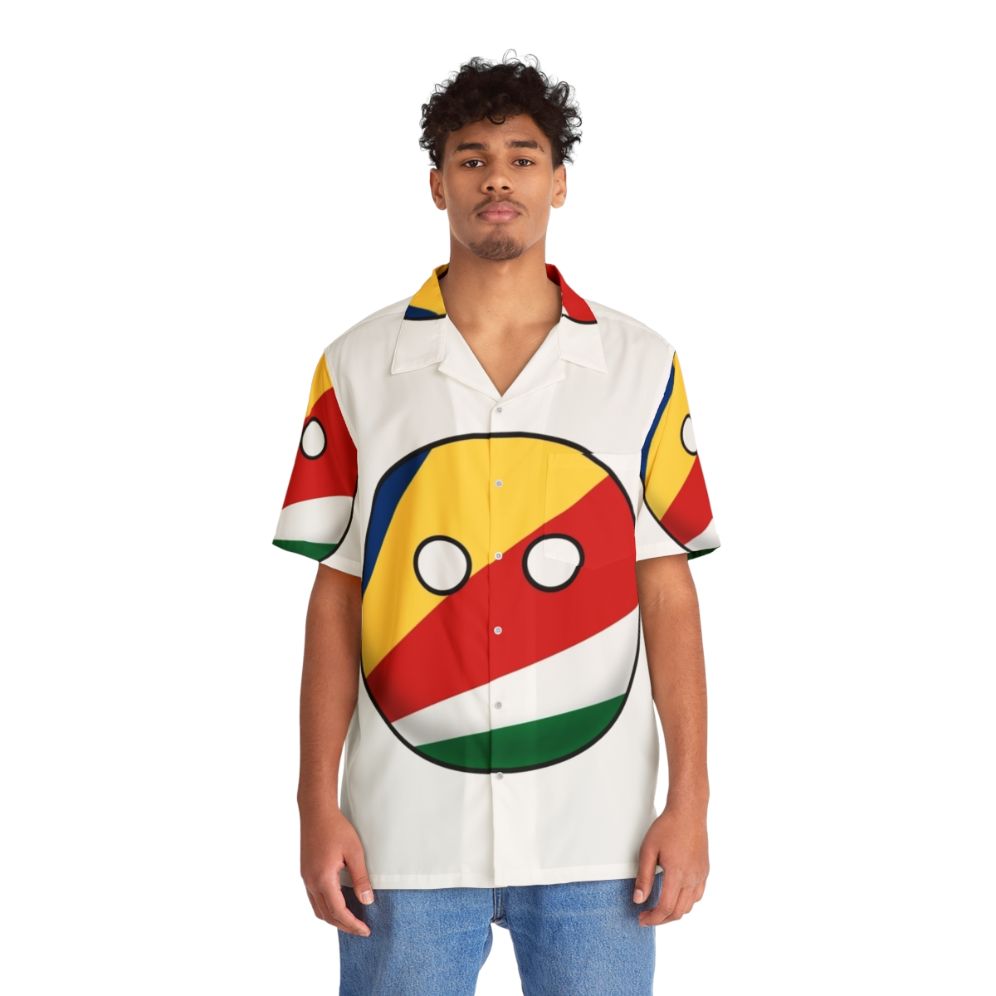 Seychelles countryball Hawaiian shirt - People Front