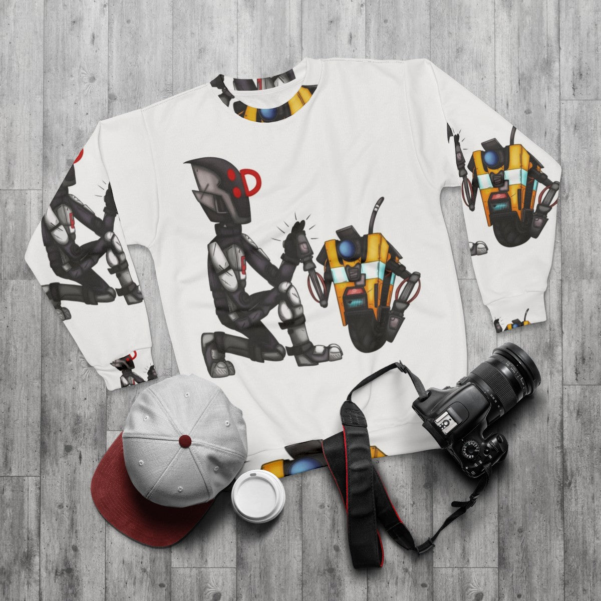 Borderlands High Five Sweatshirt - flat lay