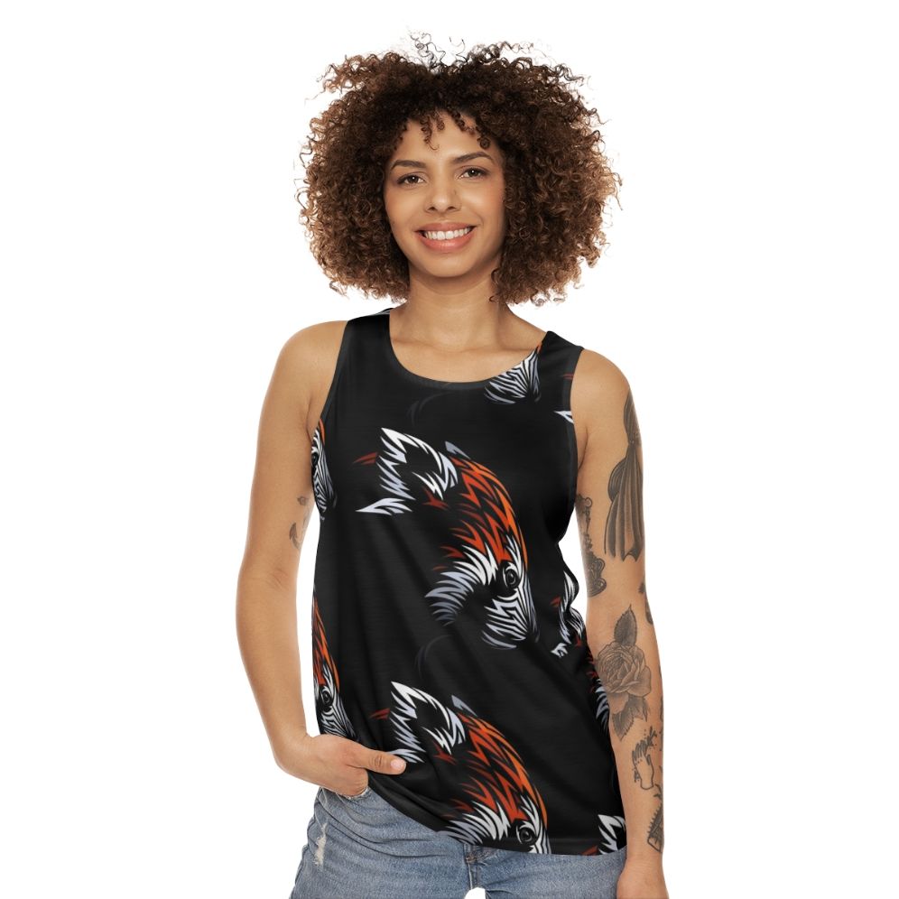 Tribal Red Panda Unisex Tank Top - women