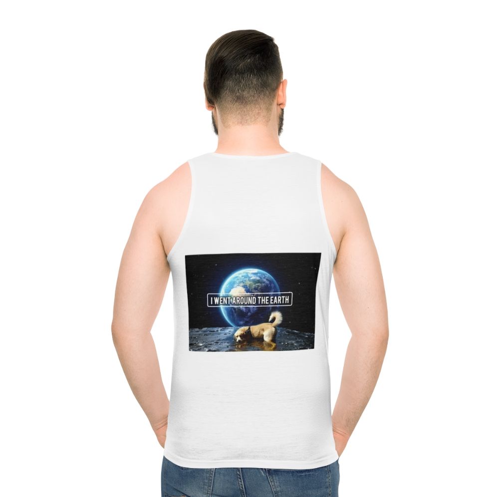 Galactic Dog Unisex Tank Top - men back