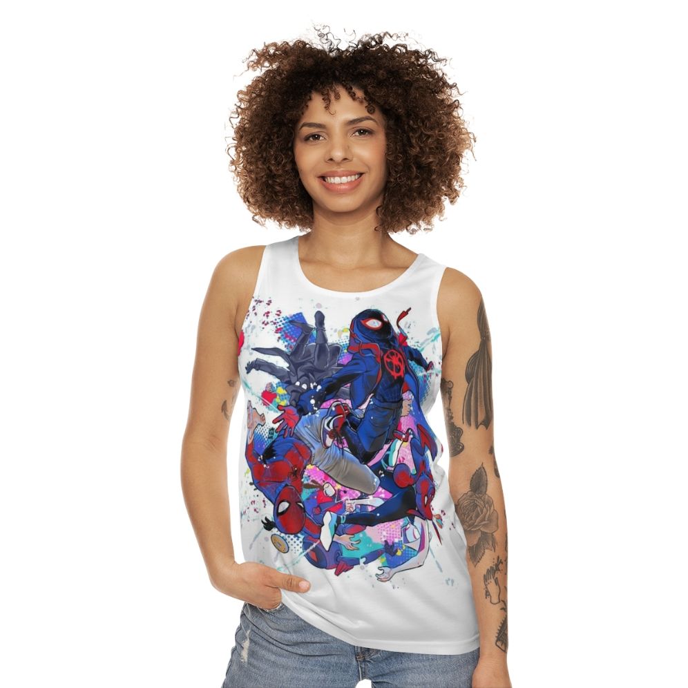 Spider Verse Spiderman Unisex Graphic Tank Top - women