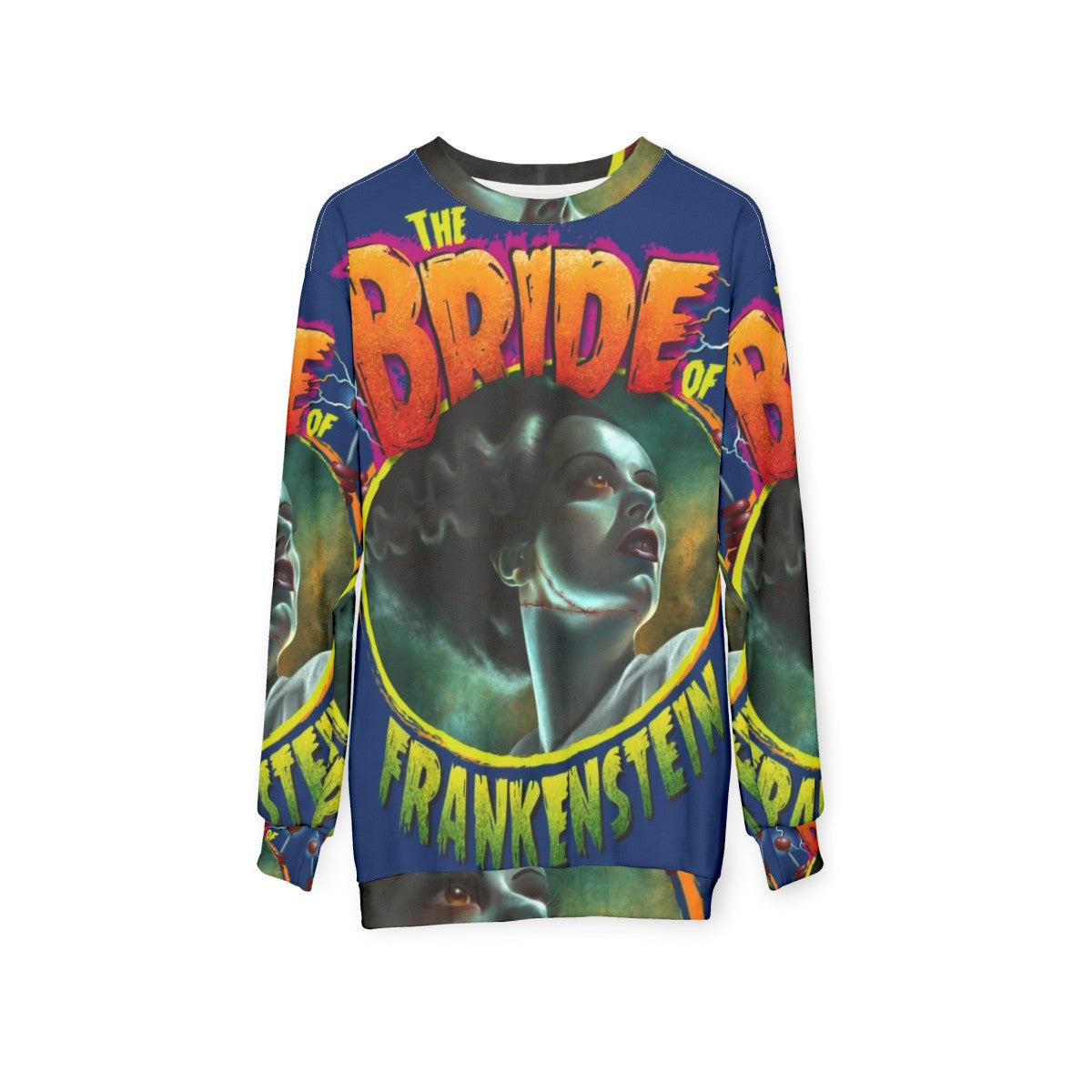 Classic Horror 'The Bride of Frankenstein' Sweatshirt - hanging