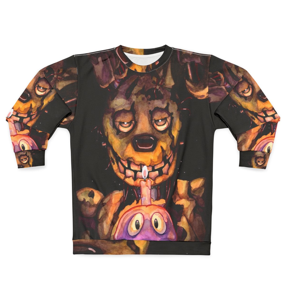 FNAF Springtrap Watercolor Sweatshirt