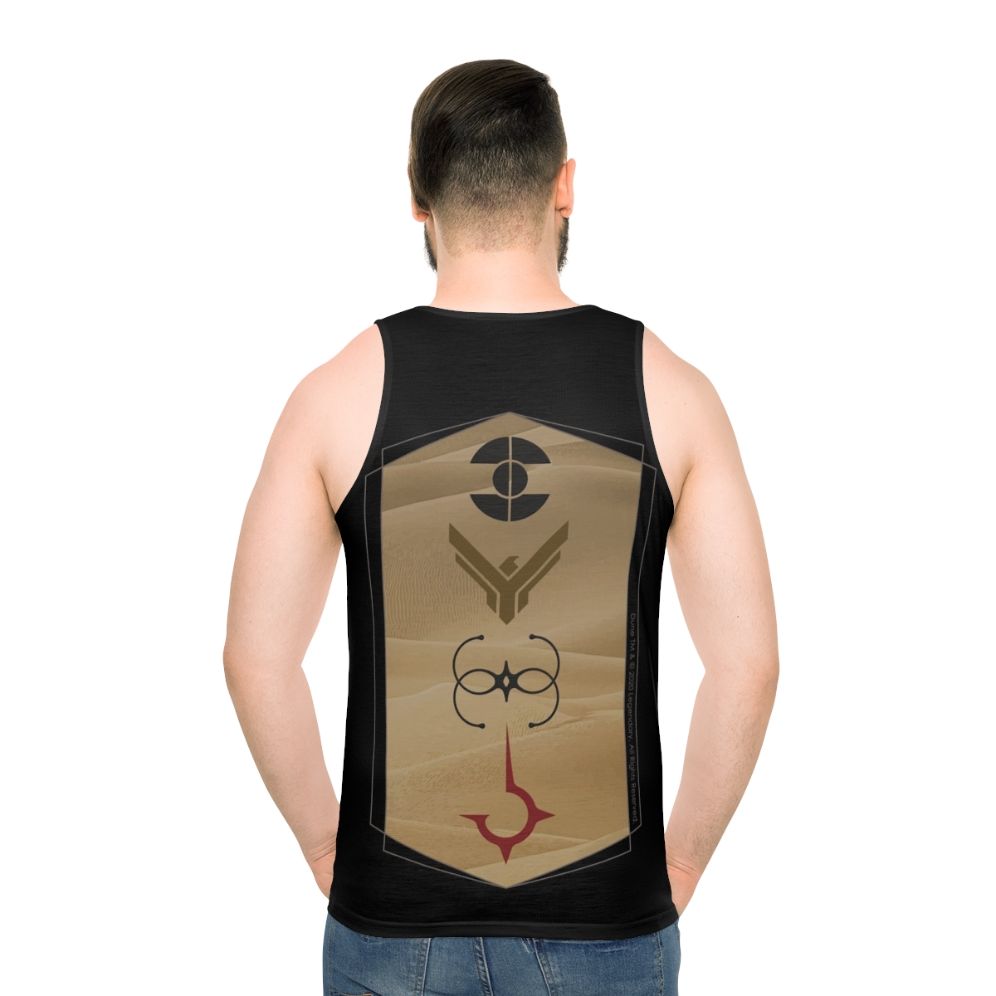 Dune movie house art unisex tank top - men back