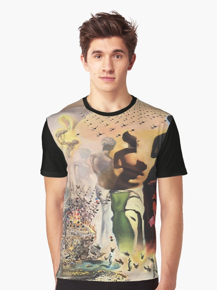 Graphic t-shirt featuring Salvador Dali's surrealist masterpiece "The Hallucinogenic Toreador" - Men