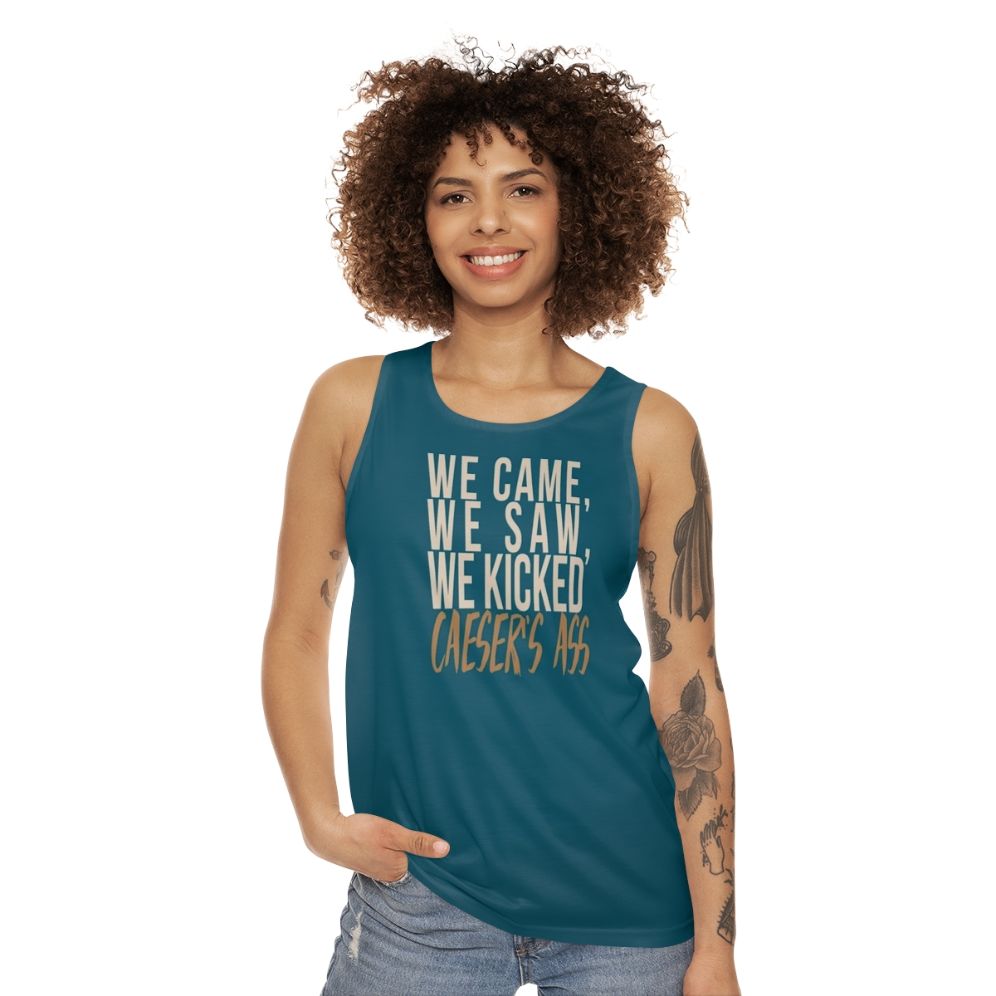 Unisex tank top featuring Julius Caesar quote from Legends of Tomorrow - women