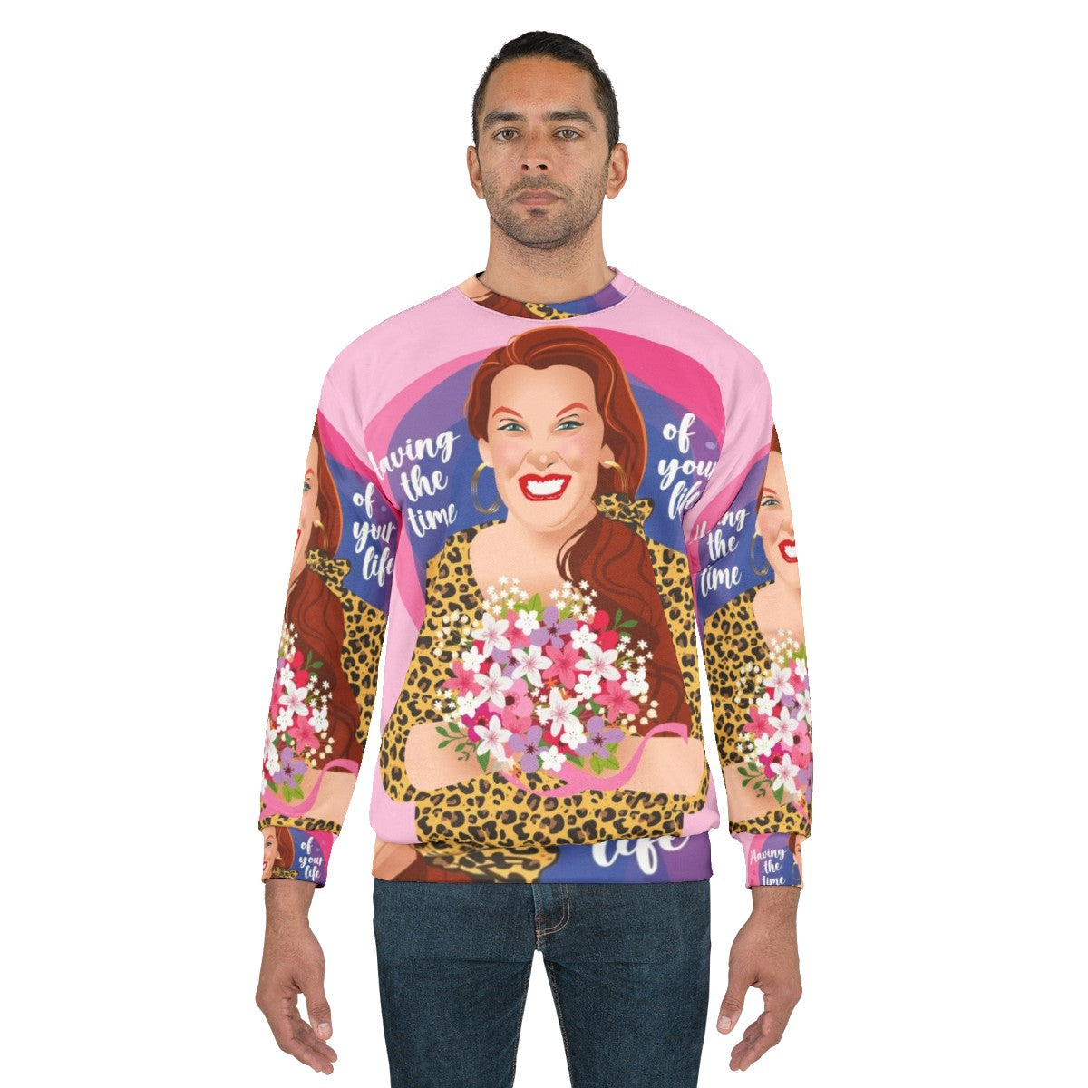 Time of Your Life Sweatshirt featuring Alejandro Mogolloart inspired design - men