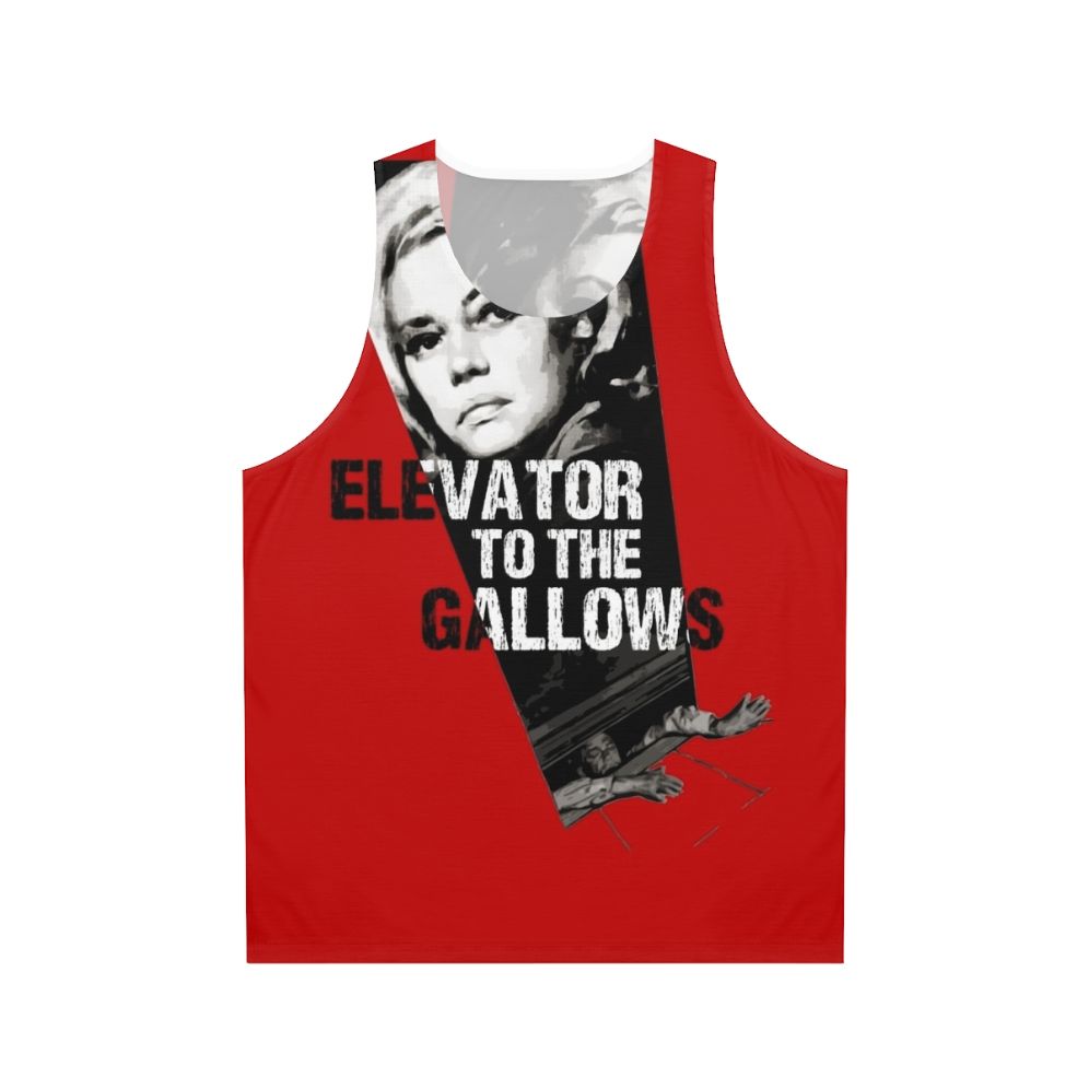 Unisex tank top featuring the classic French film 'Elevator to the Gallows'