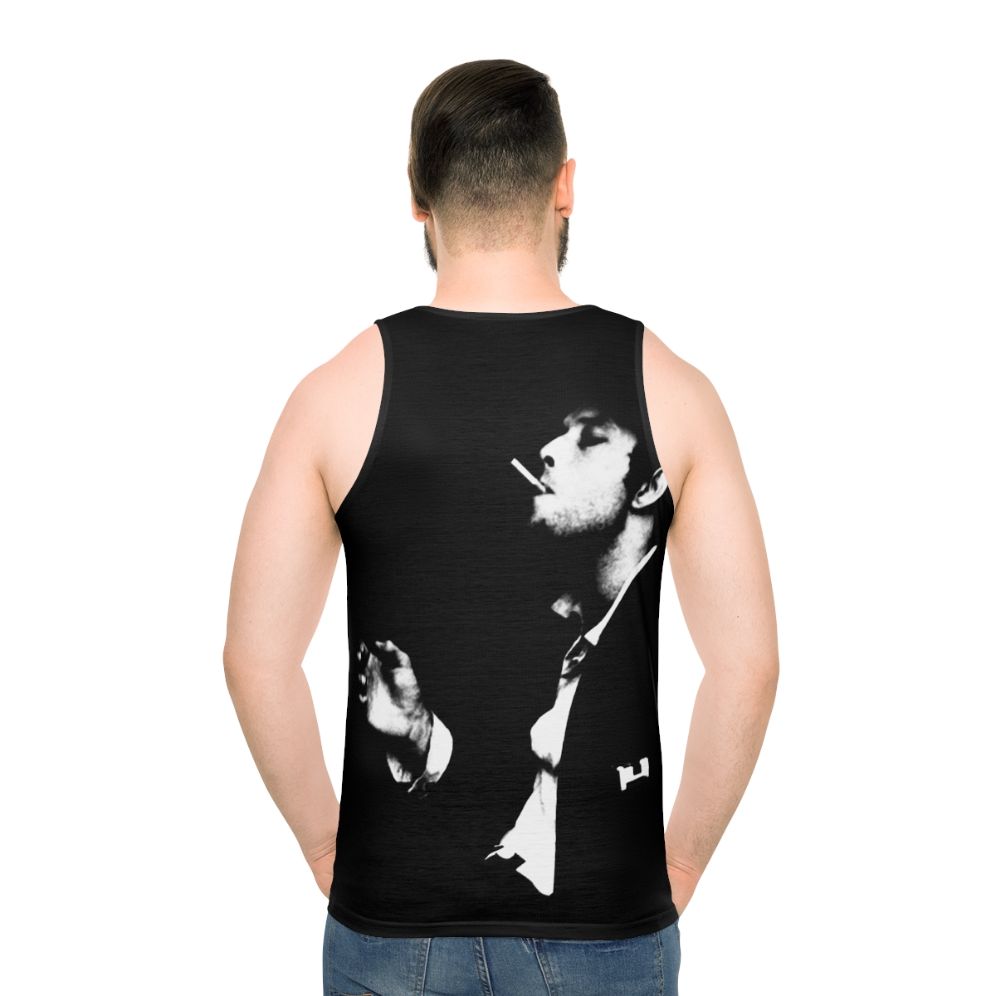 Iconic Tom Waits Unisex Tank Top - men back