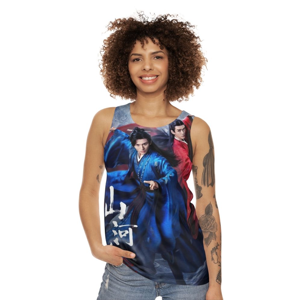 Word Of Honor Unisex Tank Top featuring drama characters - women