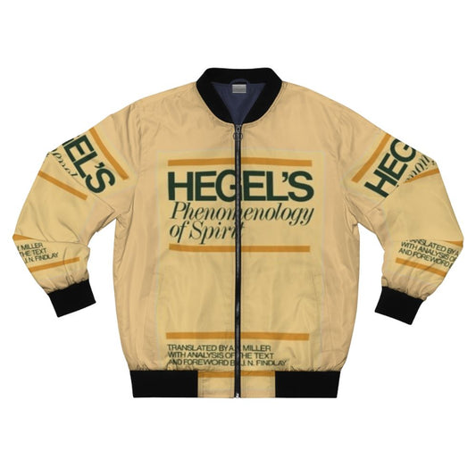 Bomber jacket with Hegel's "Phenomenology of Spirit" design