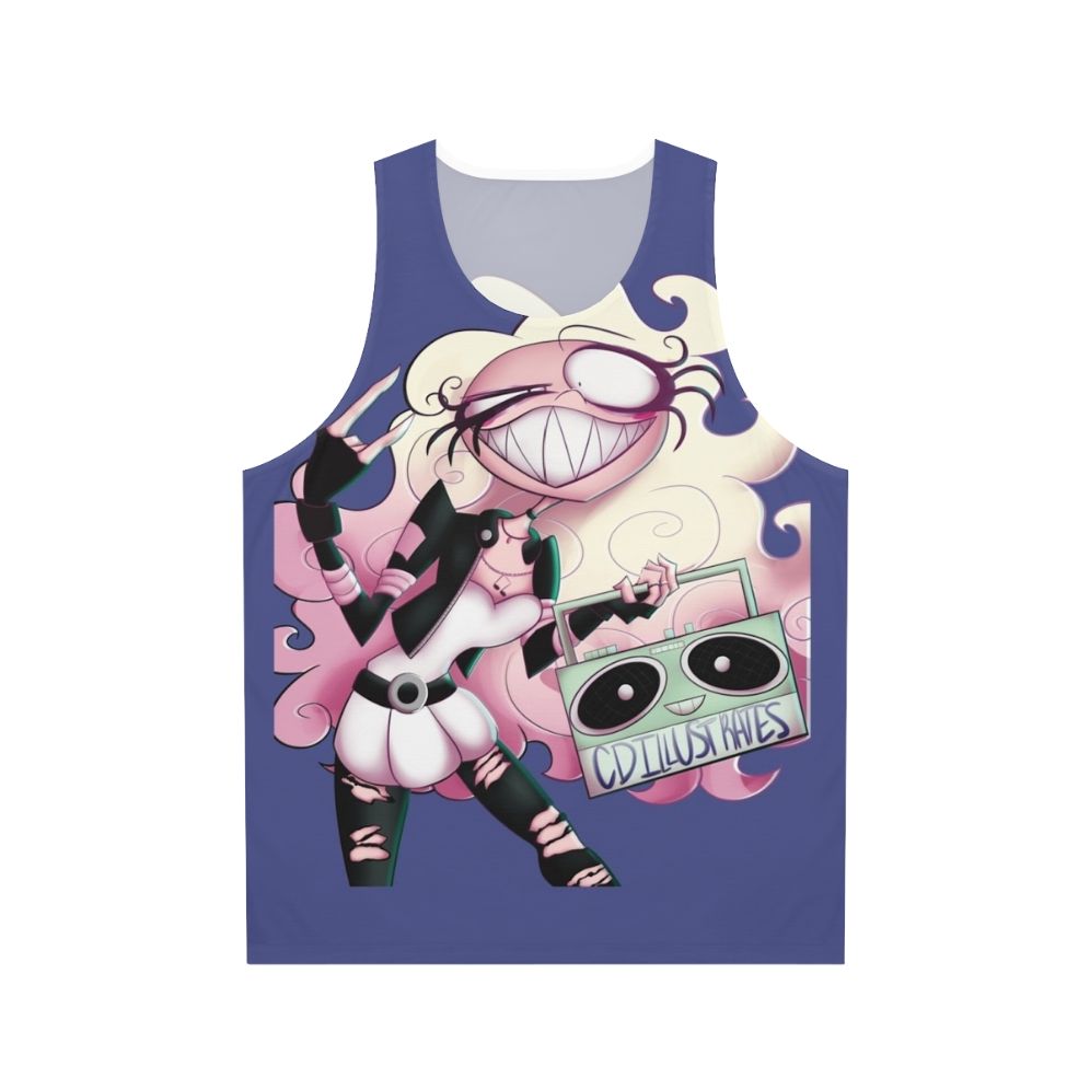 Unisex rock music graphic tank top