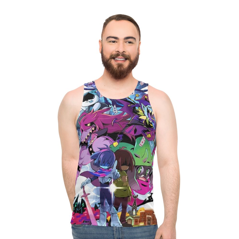 Deltarune Adventure Unisex Tank Top - men