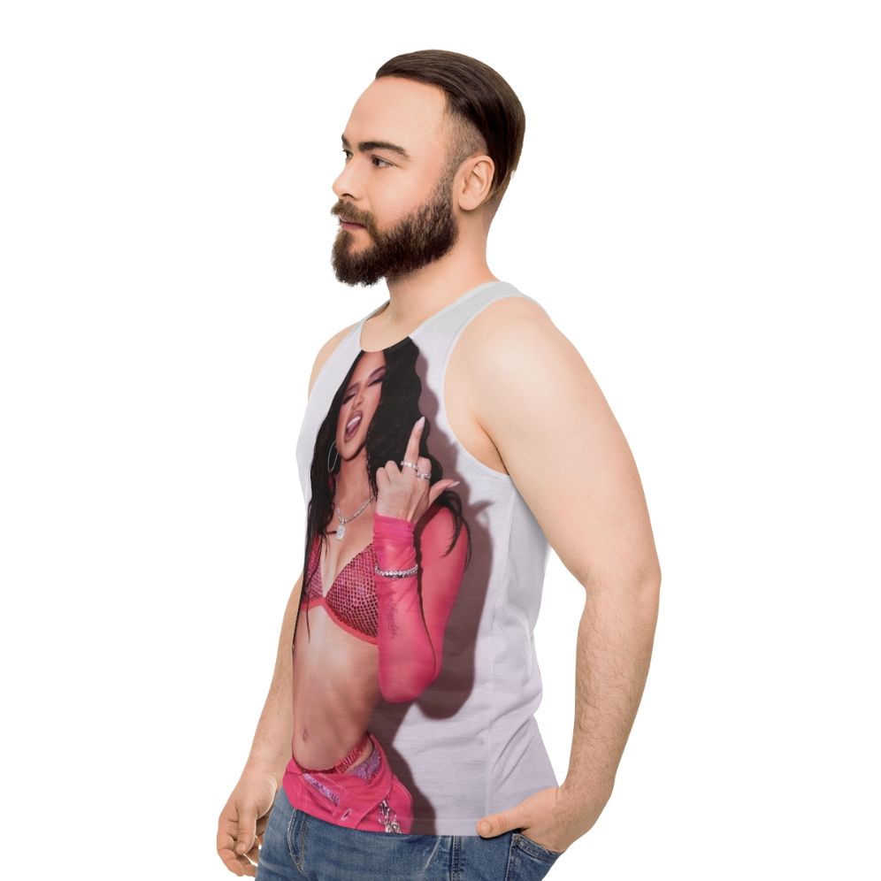 Becky G Inspired Unisex Reggaeton Tank Top - men side