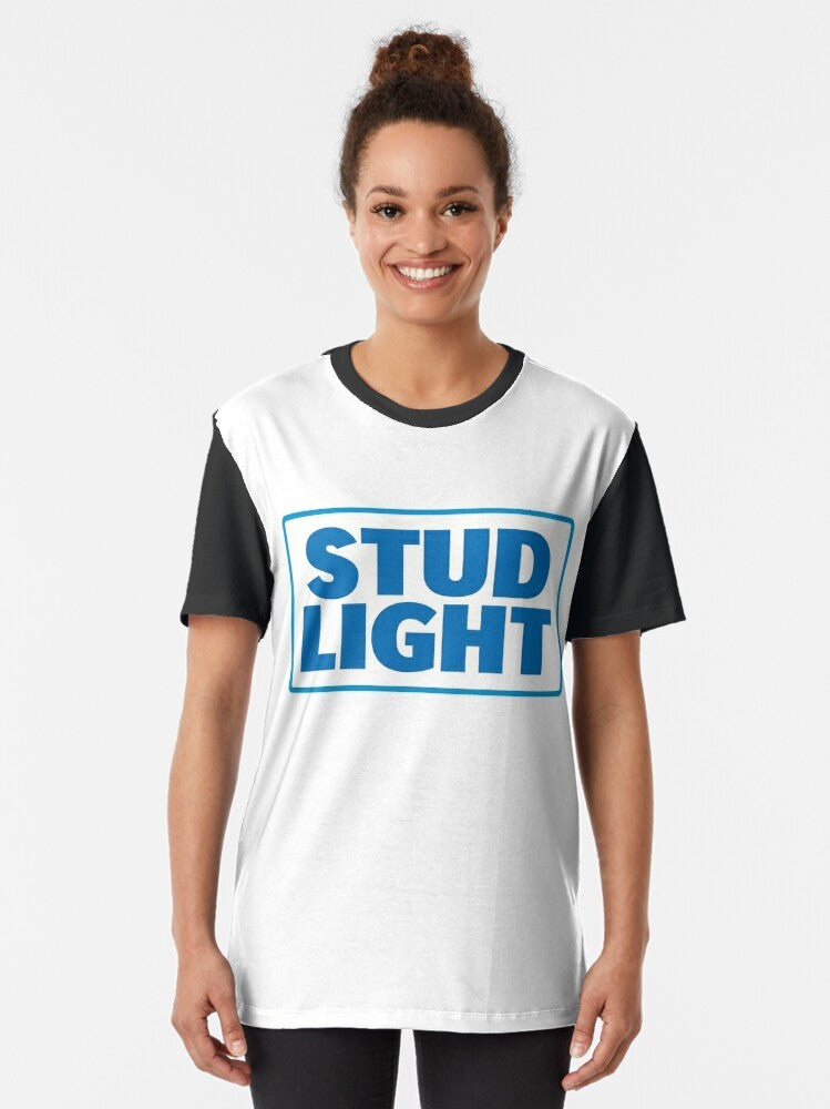 Stud Light Graphic T-Shirt - Funny Beer Design - Women