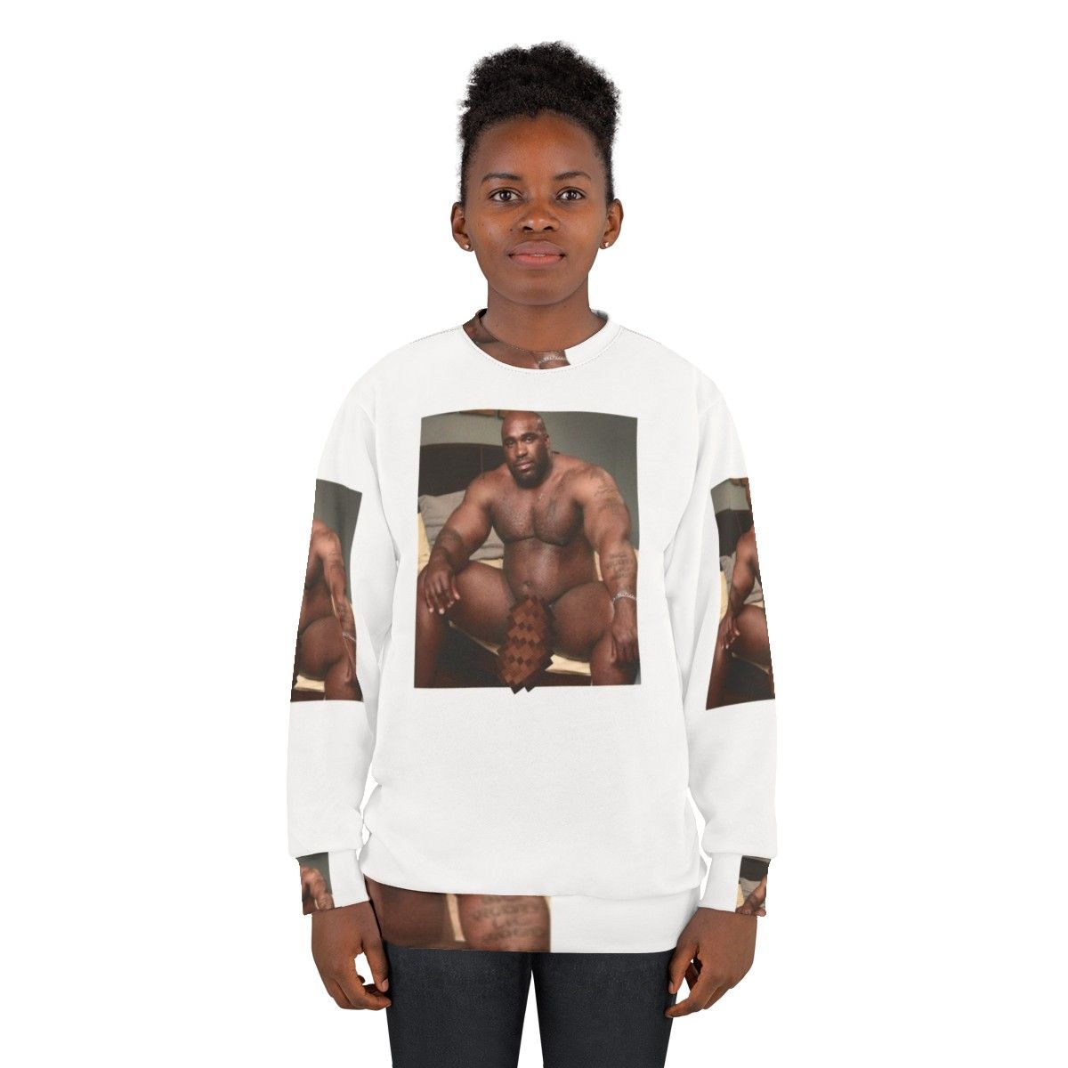 Viral black male meme humor sweatshirt - women