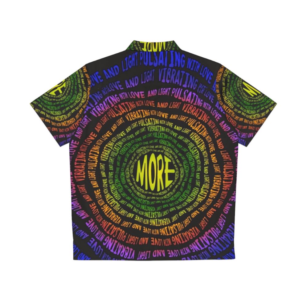 Phish-inspired Hawaiian shirt with vibrant patterns and lyrical art - Back