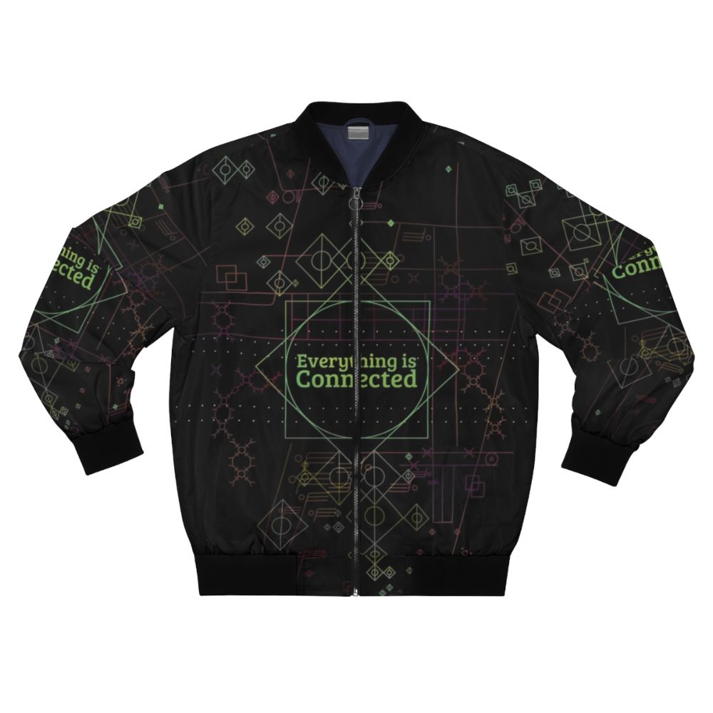 Everything Is Connected Bomber Jacket featuring Dirk Gently's Holistic Detective Agency design