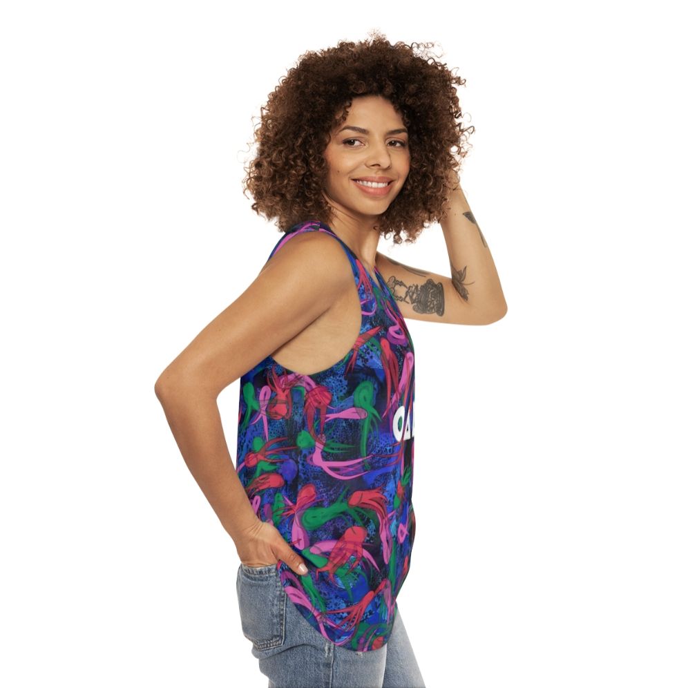 Squid Game Survival Pattern Unisex Tank Top - women side