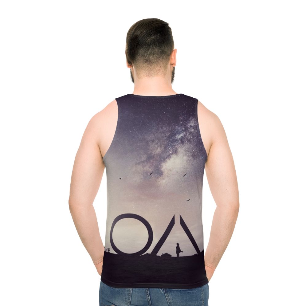 The Oa Unisex Tank Top featuring the 5 movements - men back