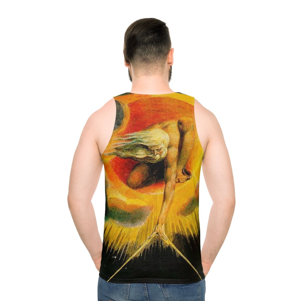 The Ancient of Days by William Blake Unisex Tank Top - men back