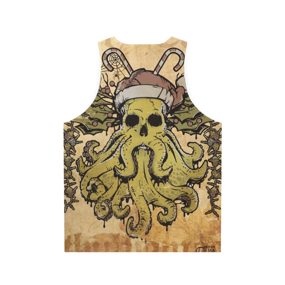 Cthulhu Christmas unisex tank top - Back