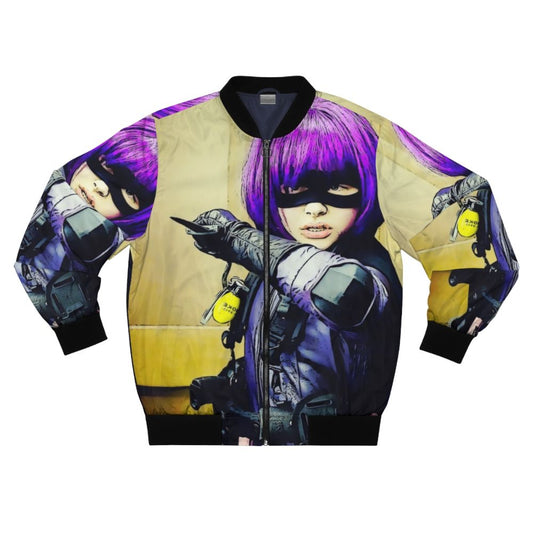 HitGirl Superhero Bomber Jacket with Comic Book Inspired Design