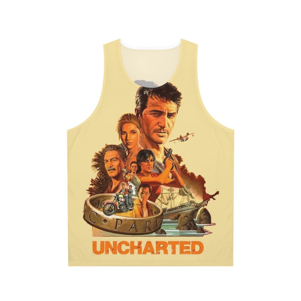 Uncharted video game themed unisex tank top