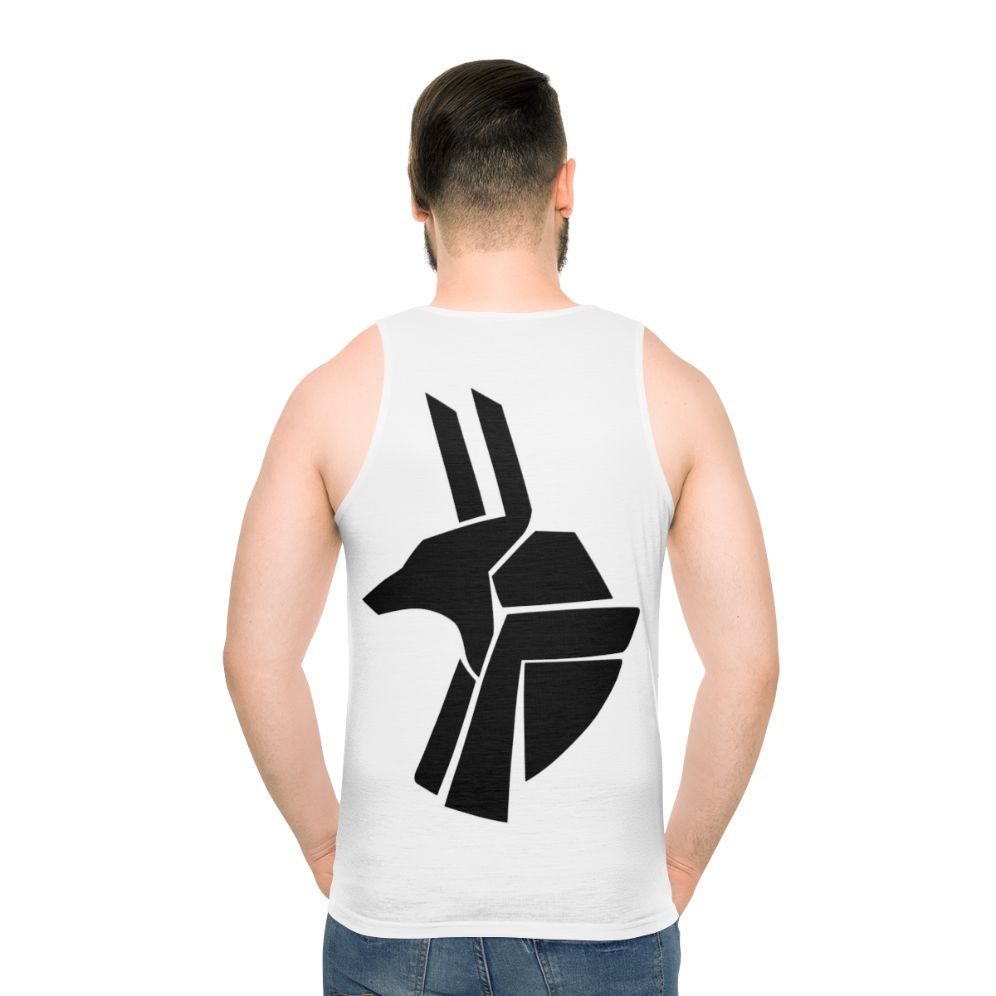 Anubis Egyptian God Mythology Unisex Tank Top - men back