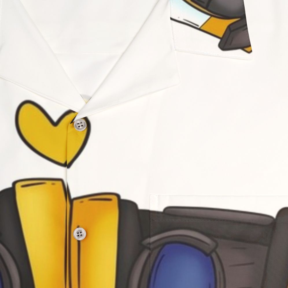 Borderlands Claptrap Hug Hawaiian Shirt - Detail