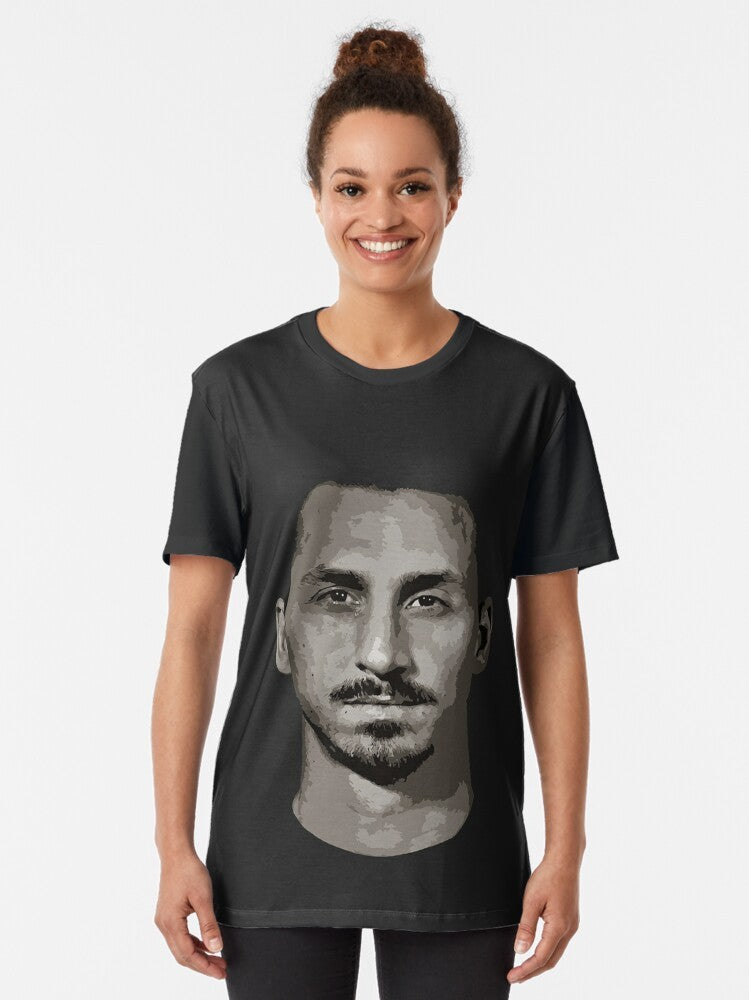 Zlatan Ibrahimovic graphic t-shirt with sketch design - Women