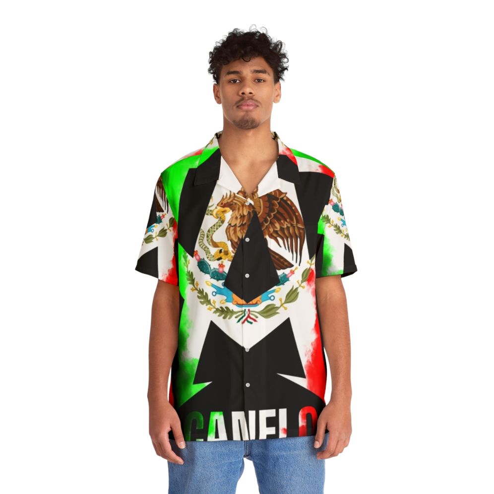 Canelo Alvarez Mexican Boxer Hawaiian Shirt - People Front