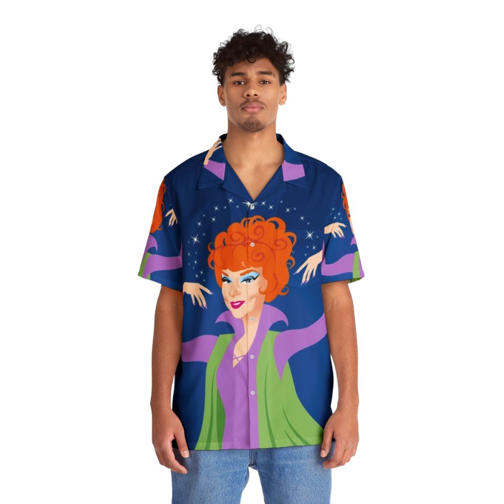 Endora Hawaiian Shirt with Bewitched Witch Design - People Front