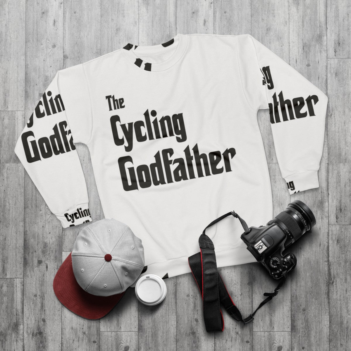 Cycling Godfather Sweatshirt - flat lay