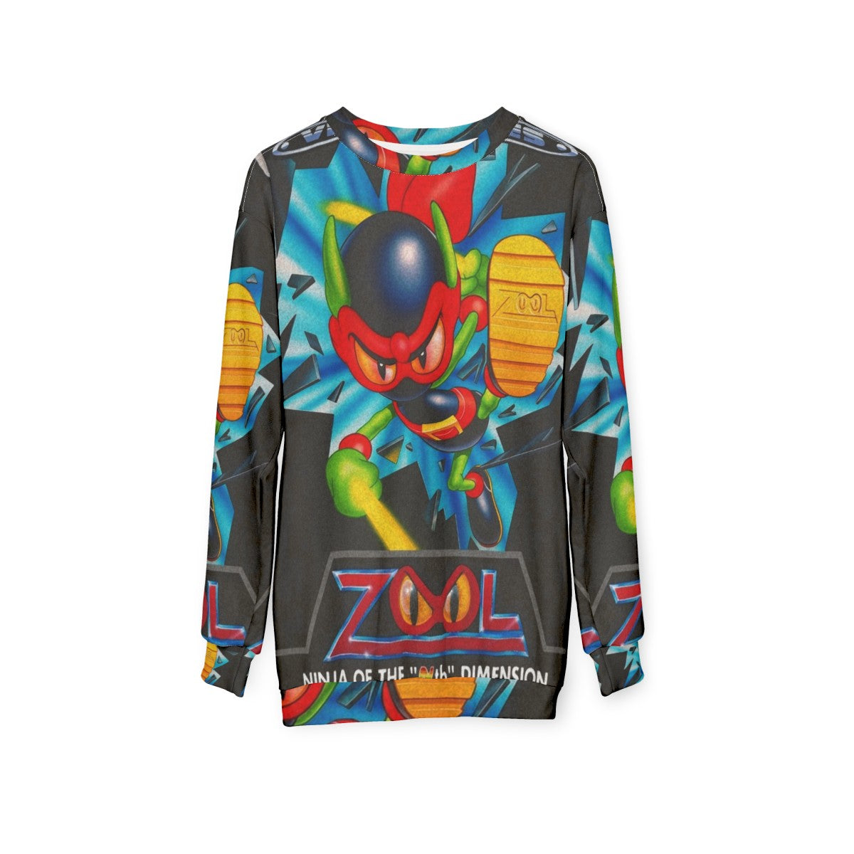 Retro Video Games Zool V2 Sweatshirt - hanging