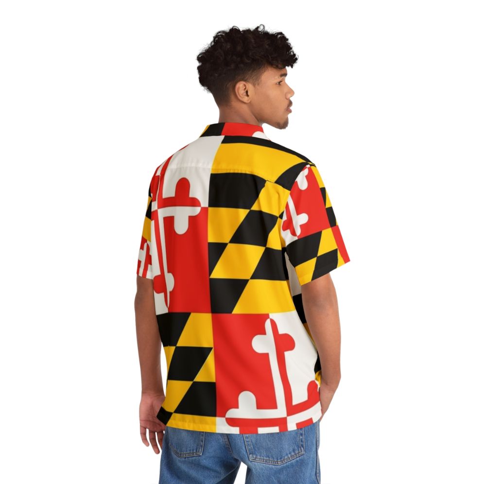 Maryland flag graphic tee hawaiian shirt - People Back