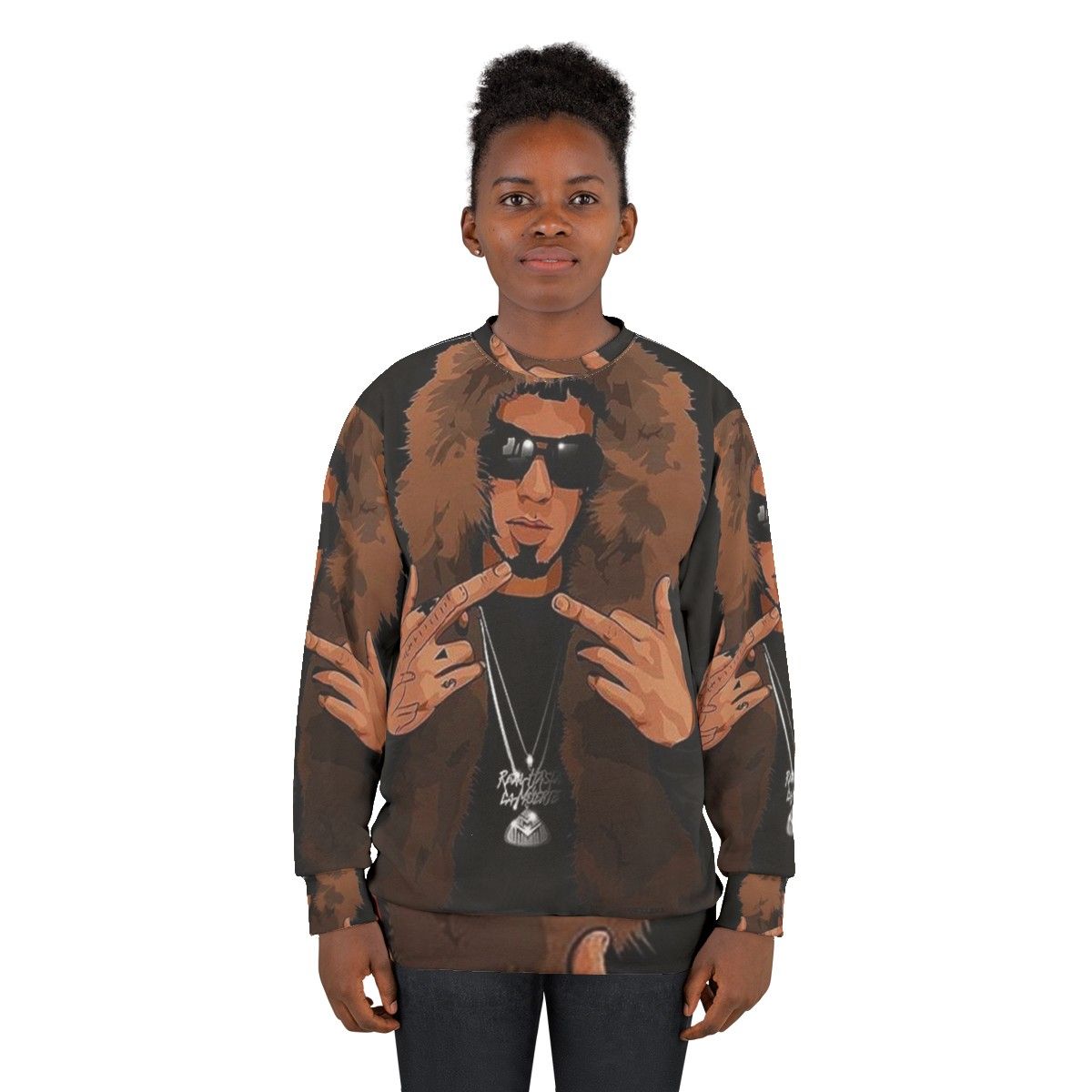 Anuel AA Reggaeton Music Urban Fashion Sweatshirt - women