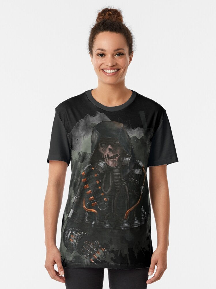 Scarecrow Graphic Tee - Arkham Knight DC Comics Horror Design - Women