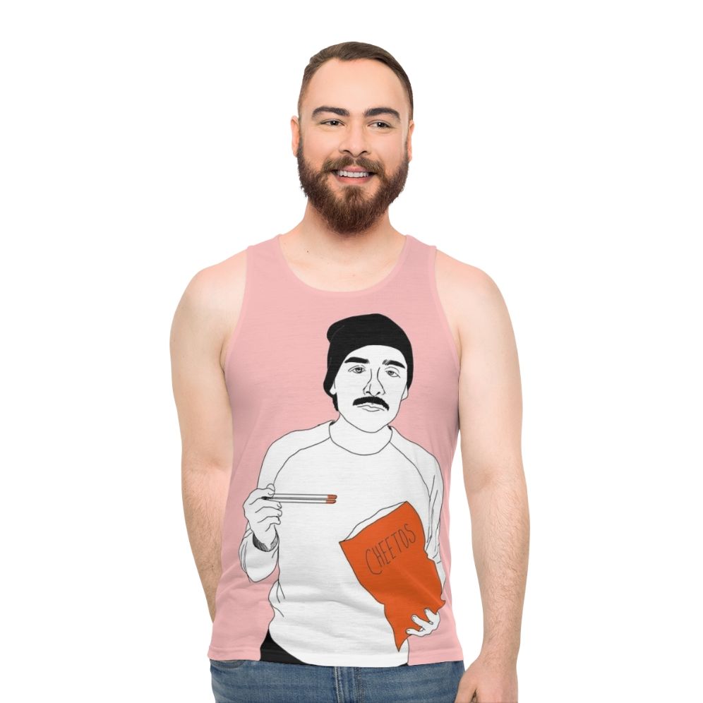 Oscar Isaac Eating Cheetos With Chopsticks Unisex Tank Top - men