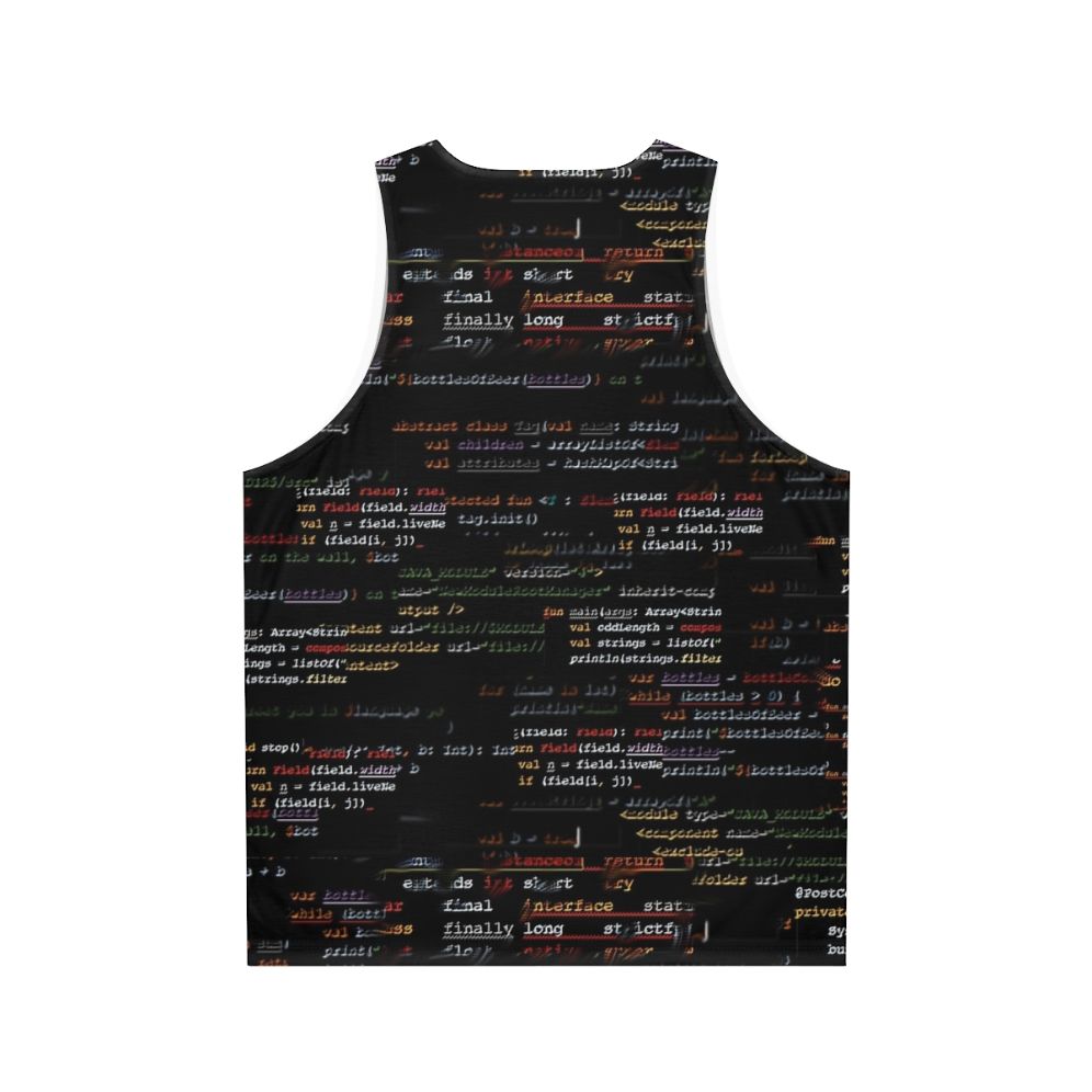 Code4 Unisex Programming Tank Top - Back