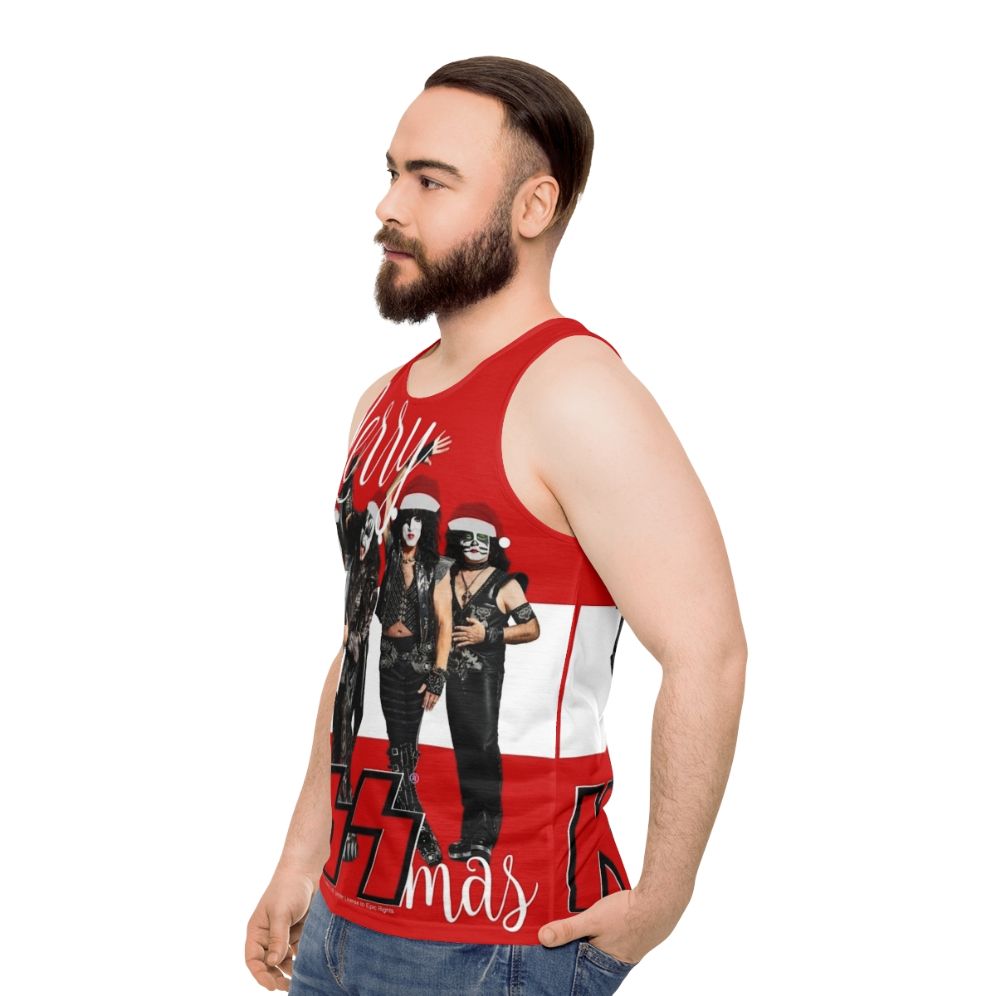 Merry Kissmas 2020 Unisex Holiday Tank Top - men side