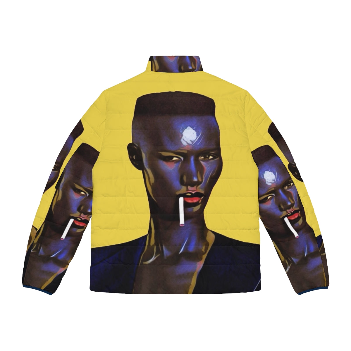 Amazing Grace Puffer Jacket featuring the legendary singer and actress Grace Jones - Back