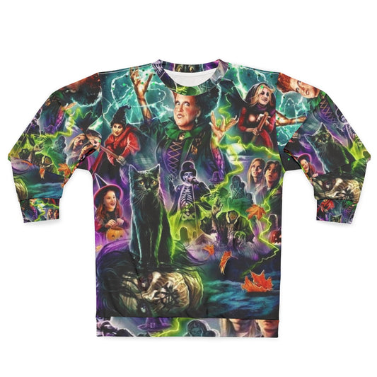 Hocus Pocus 1993 Halloween Sweatshirt with Witches and Wizard