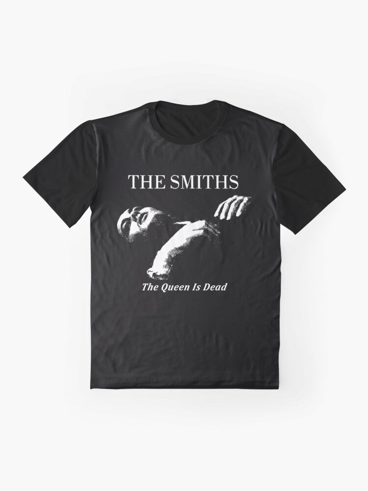 The Smiths "The Queen Is Dead" Graphic T-Shirt featuring Morrissey and the iconic album cover - Flat lay