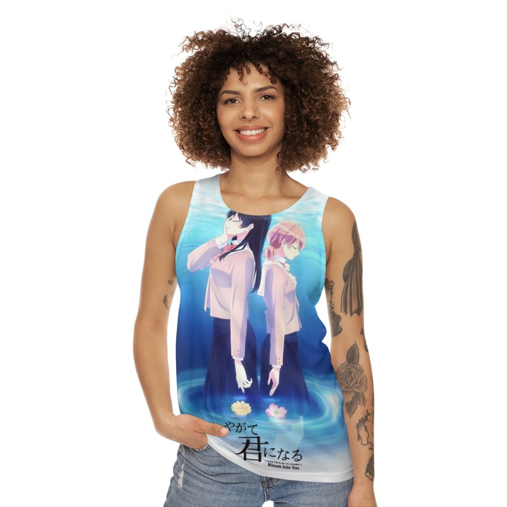 Bloom Into You Yagate Kimi Ni Naru Unisex Anime Tank Top - women