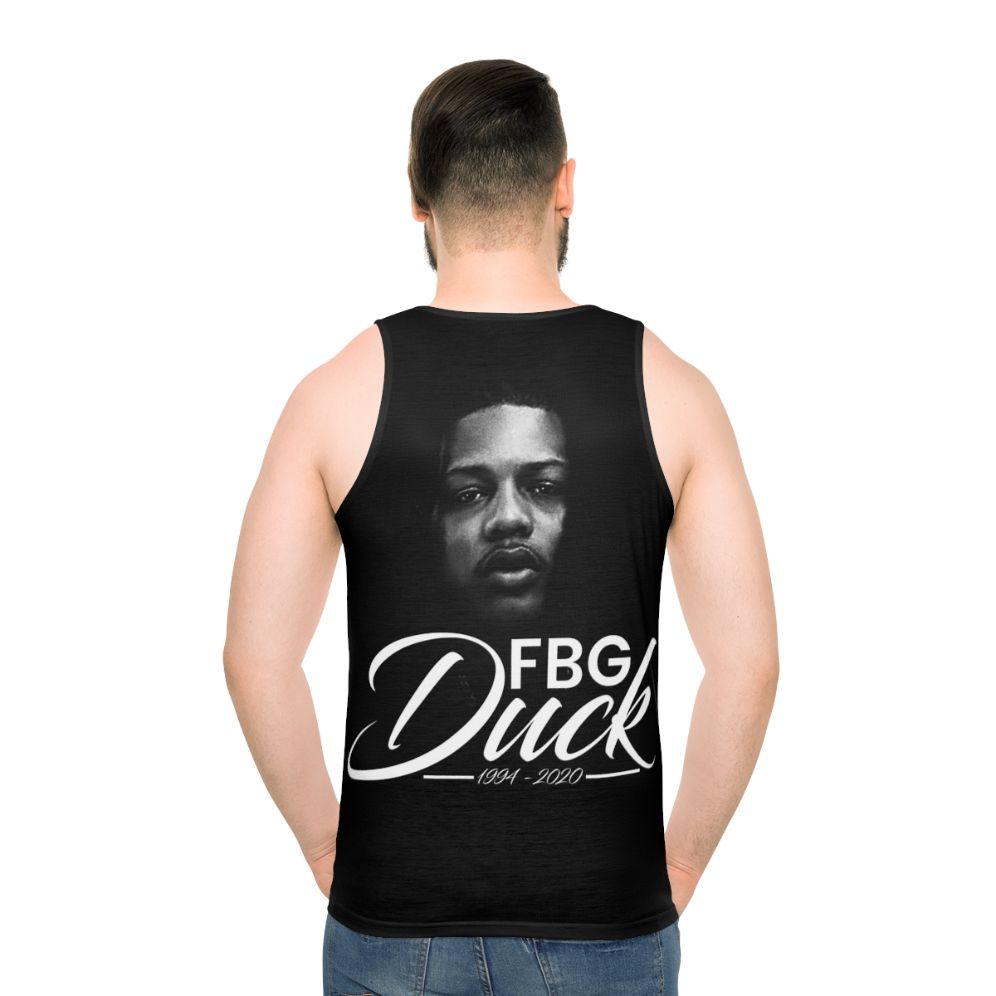 Unisex Rip Fgb Duck Memorial Tank Top - men back