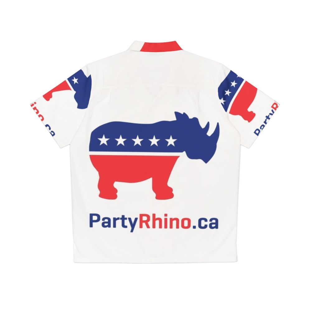 Rhino Party Logo 2019 Hawaii Shirt - Back