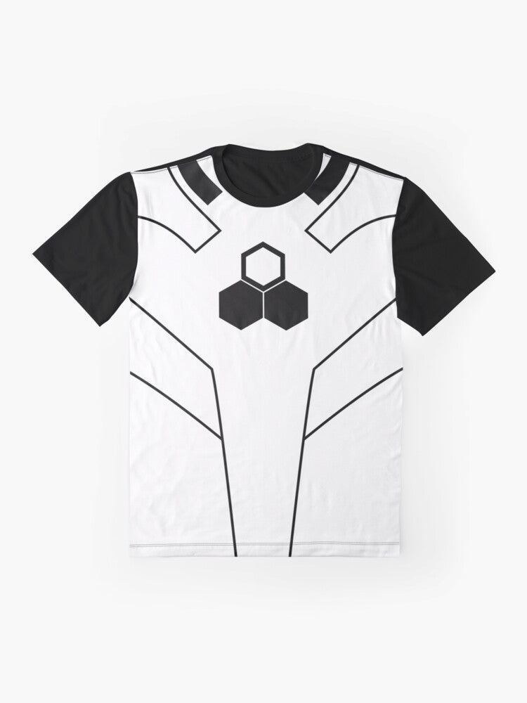 Future Foundation graphic t-shirt featuring the Fantastic Four superhero emblem - Flat lay