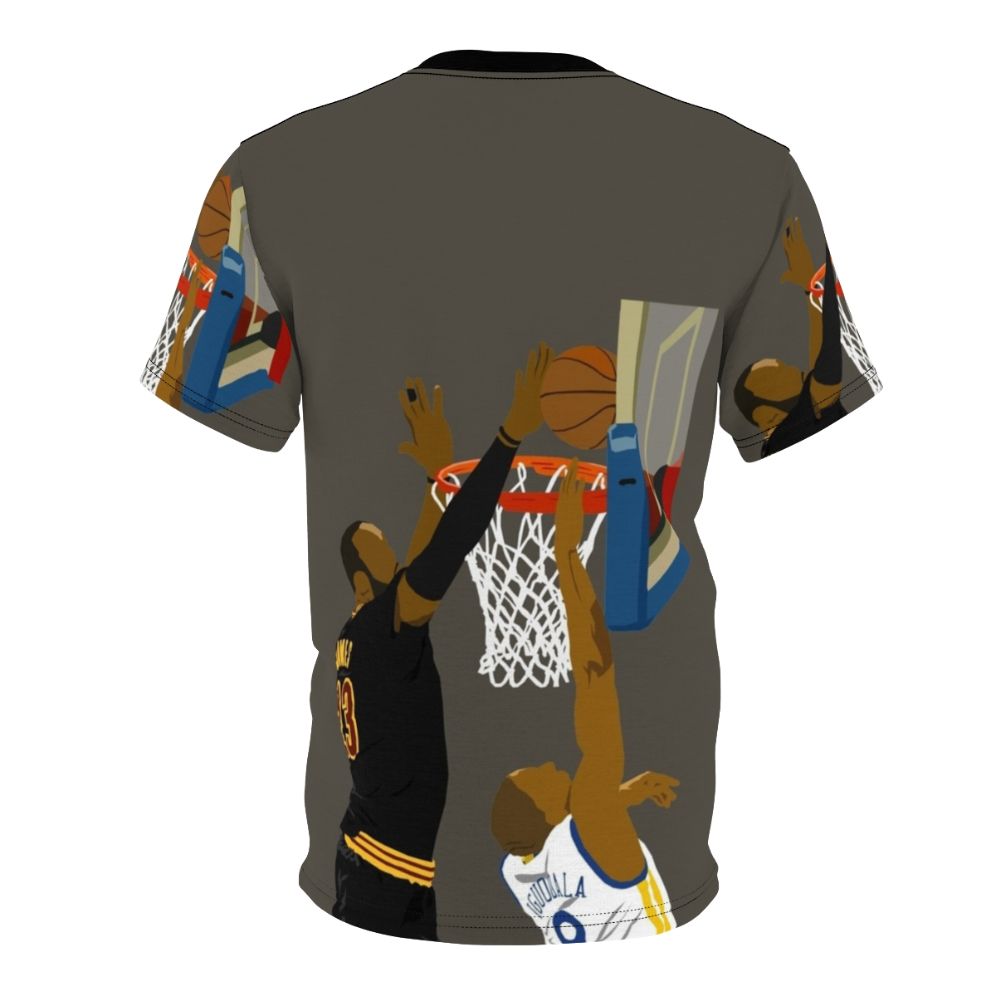 Blocked by LeBron James Tribute Basketball Fan T-Shirt - Back