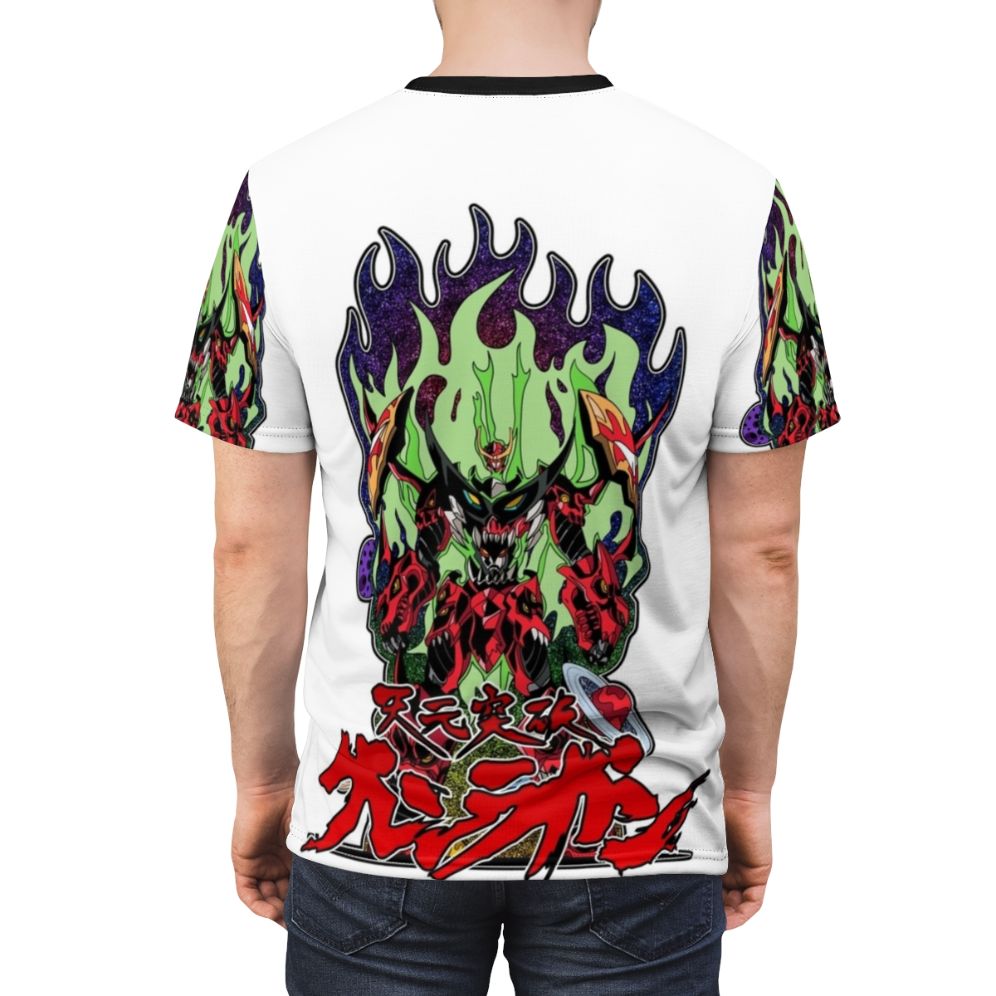 Tengen Toppa Gurren Lagann inspired anime graphic t-shirt design - men back